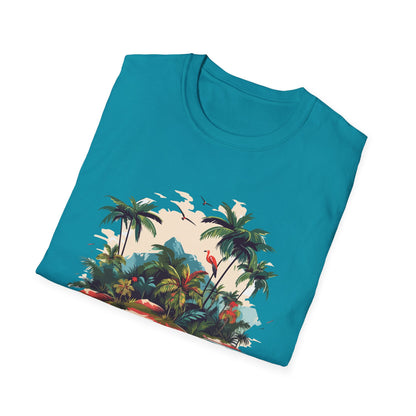 Tropical Peace T-Shirt, Casual Tee, Summer Vibes Shirt, Relaxing Island Top, Perfect for Vacations, Gifts for Beach Lovers