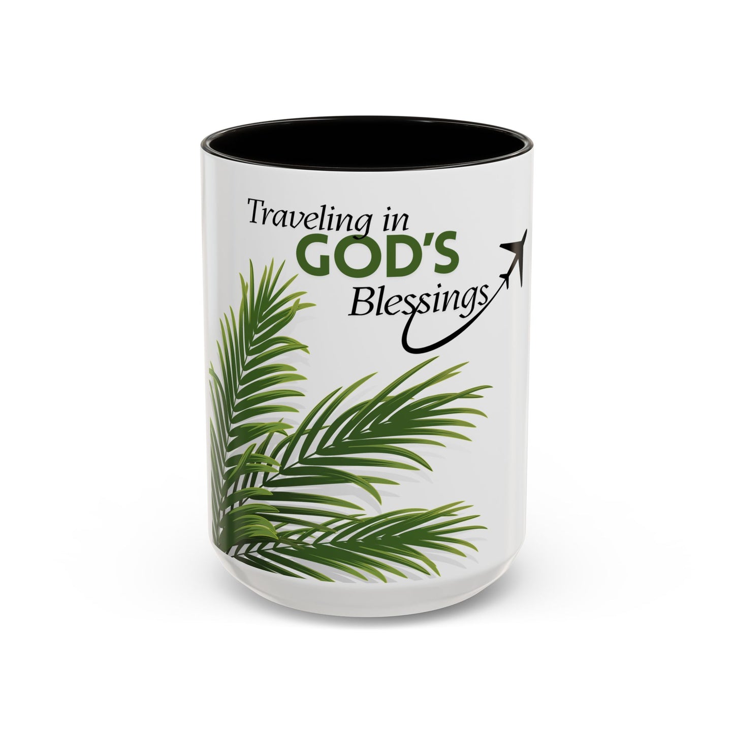 Travel-Themed Inspirational Mug - "Traveling in GOD's Blessings"