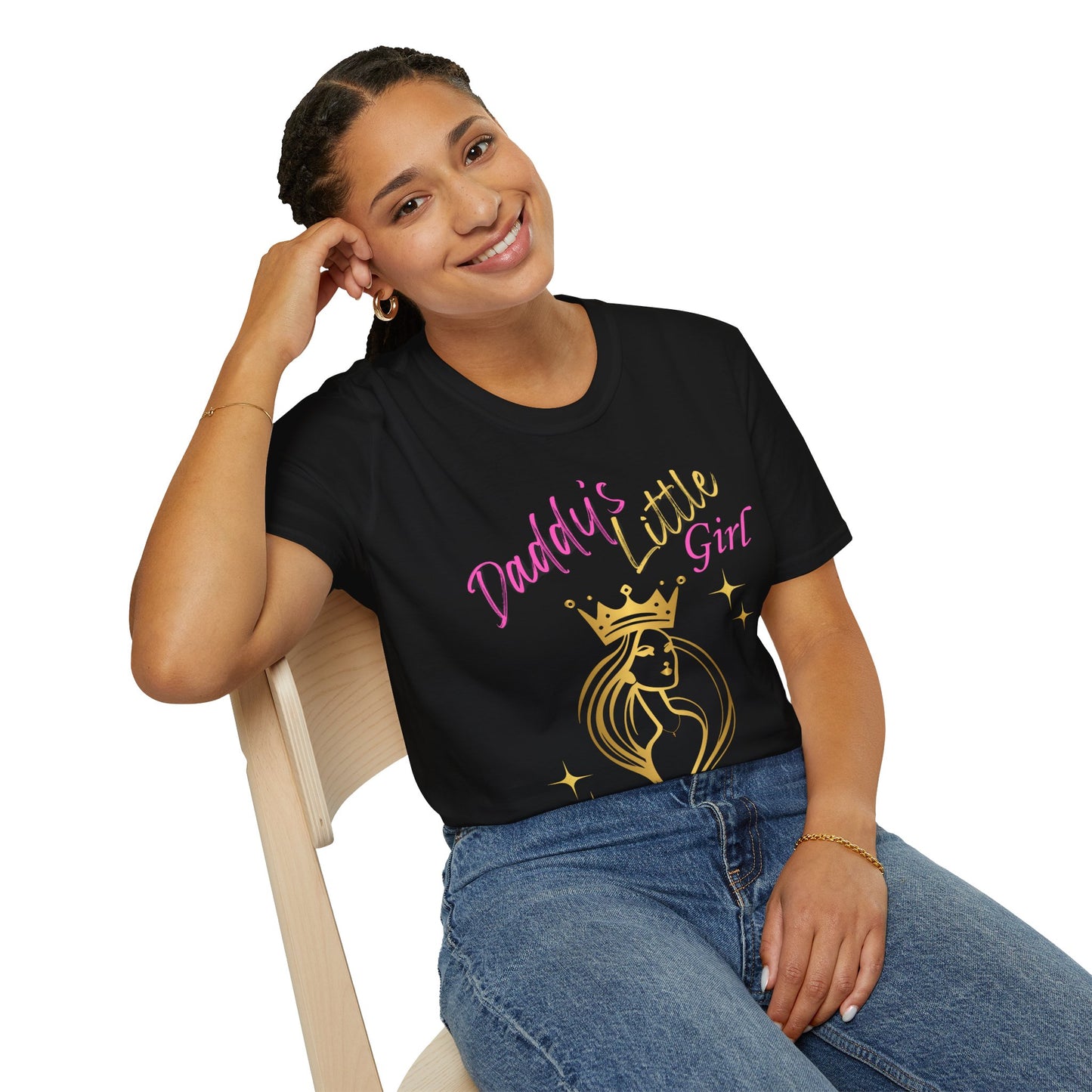 Daddy's Little Girl Unisex Softstyle T-Shirt - Cute Gift for Dads & Daughters