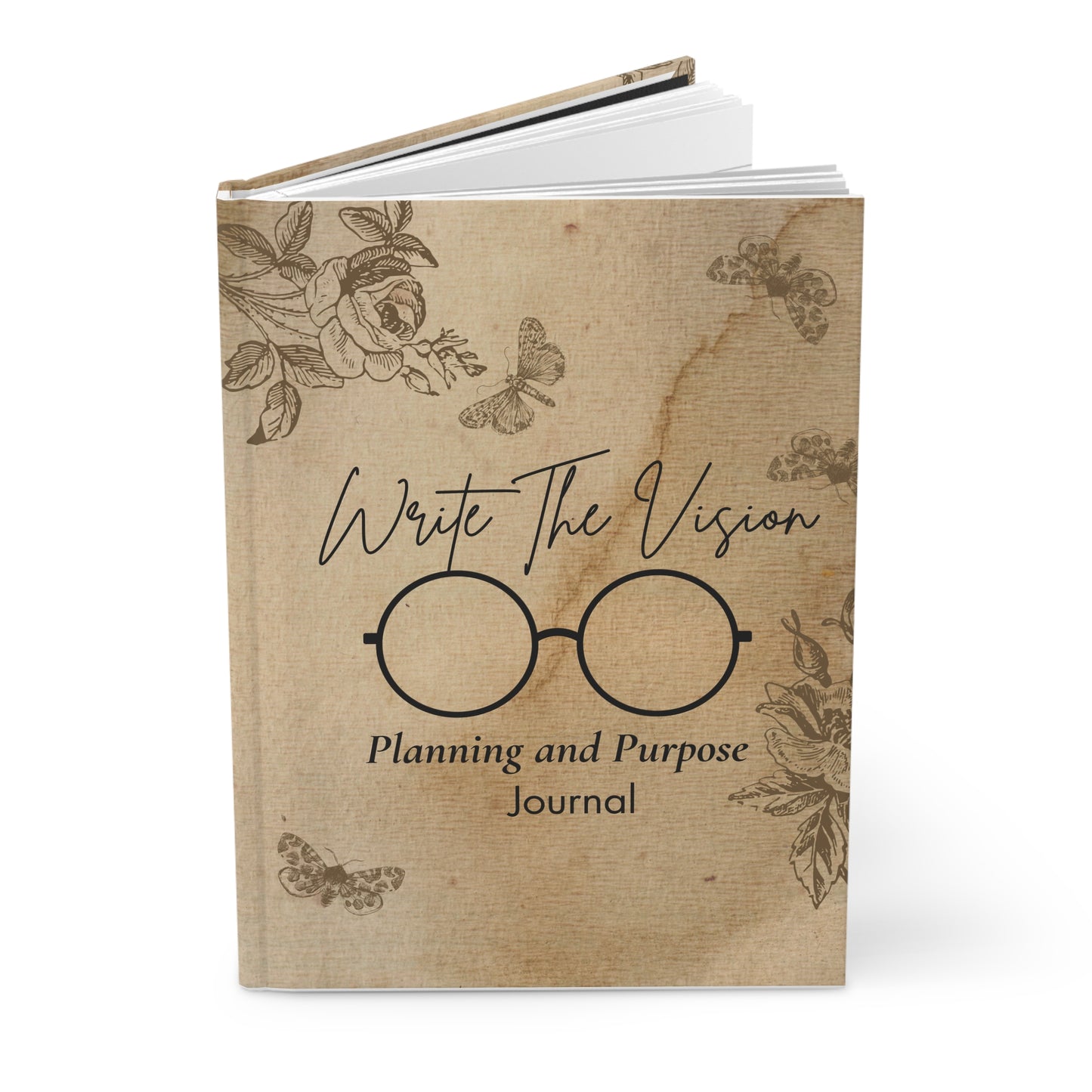 Write The Vision Hardcover Journal - Floral Design for Planning and Purpose