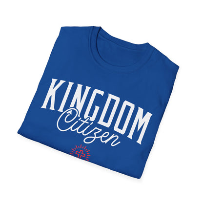 Kingdom Citizen Unisex Softstyle T-Shirt - Faith-Inspired Mountain Design