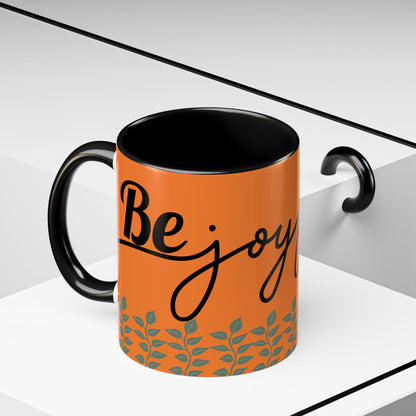 Be Joyful Accent Coffee Mug - Perfect for Daily Inspiration