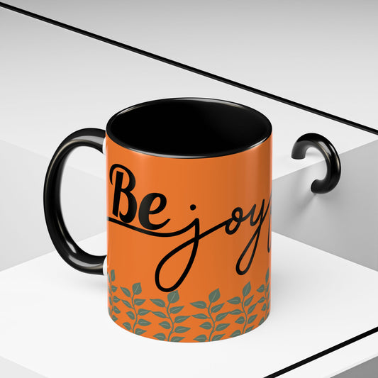 Be Joyful Accent Coffee Mug - Perfect for Daily Inspiration