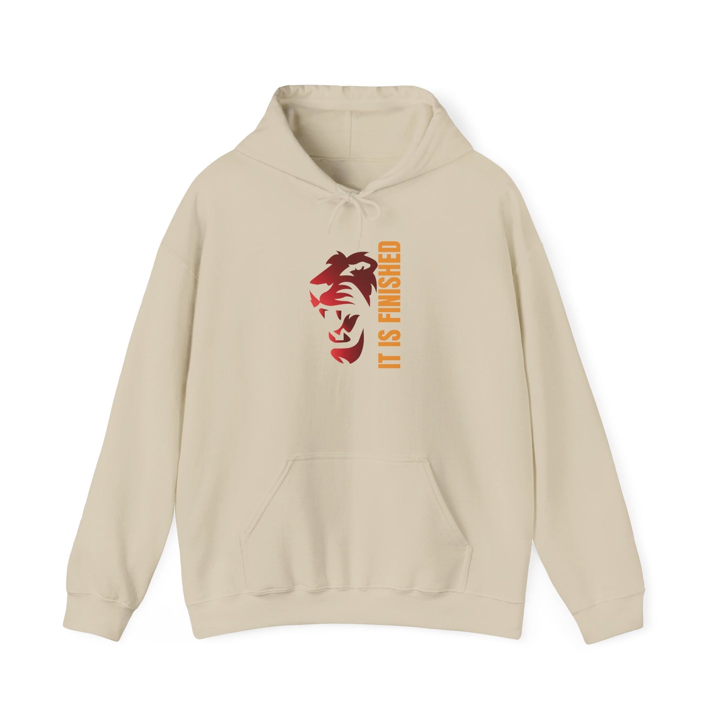 Bold Lion Hoodie - 'It Is Finished' Statement Sweatshirt