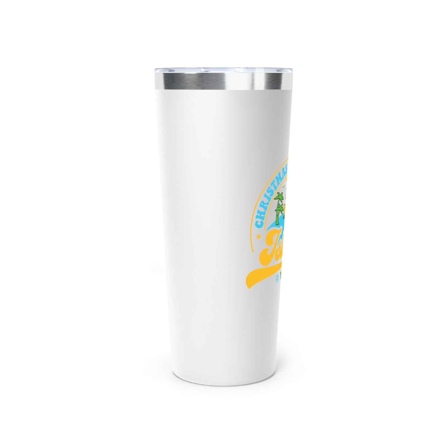 Tumbler - "Christmas Is Better On The Islands" 22oz Copper Vacuum Insulated Tumbler