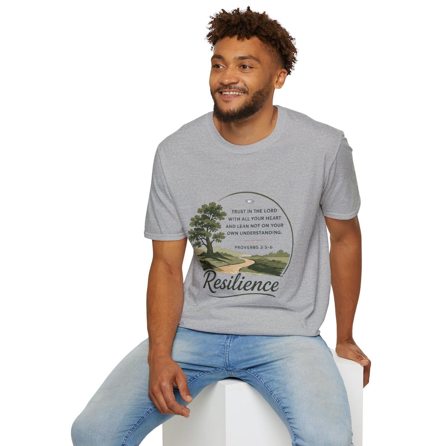 Resilience Bible Verse T‑Shirt — Proverbs 3:5-6 Inspirational Faith Tee