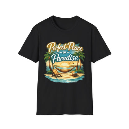 Perfect Peace in Paradise T-Shirt — Tropical Beach Graphic Tee