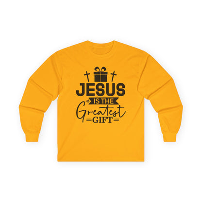 Jesus Is the Greatest Gift Long Sleeve Tee — Christian Christmas Shirt