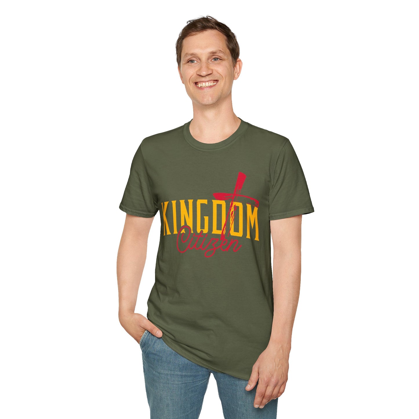 Kingdom Citizen Unisex Softstyle T-Shirt - Faith-Inspired Graphic Tee