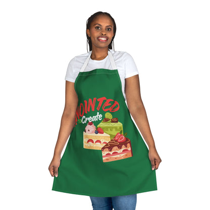 Colorful Cake-Themed Cooking Apron - 'Anointed to Create' (Unisex)
