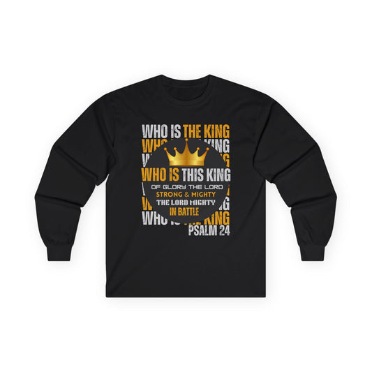 King of Glory Long Sleeve Tee - Psalm 24 Inspirational Apparel