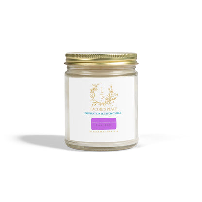 Inspiration Scented Candle (Blackberry Vanilla)- Coconut Apricot Wax (9oz) - Relaxing Home Ambiance