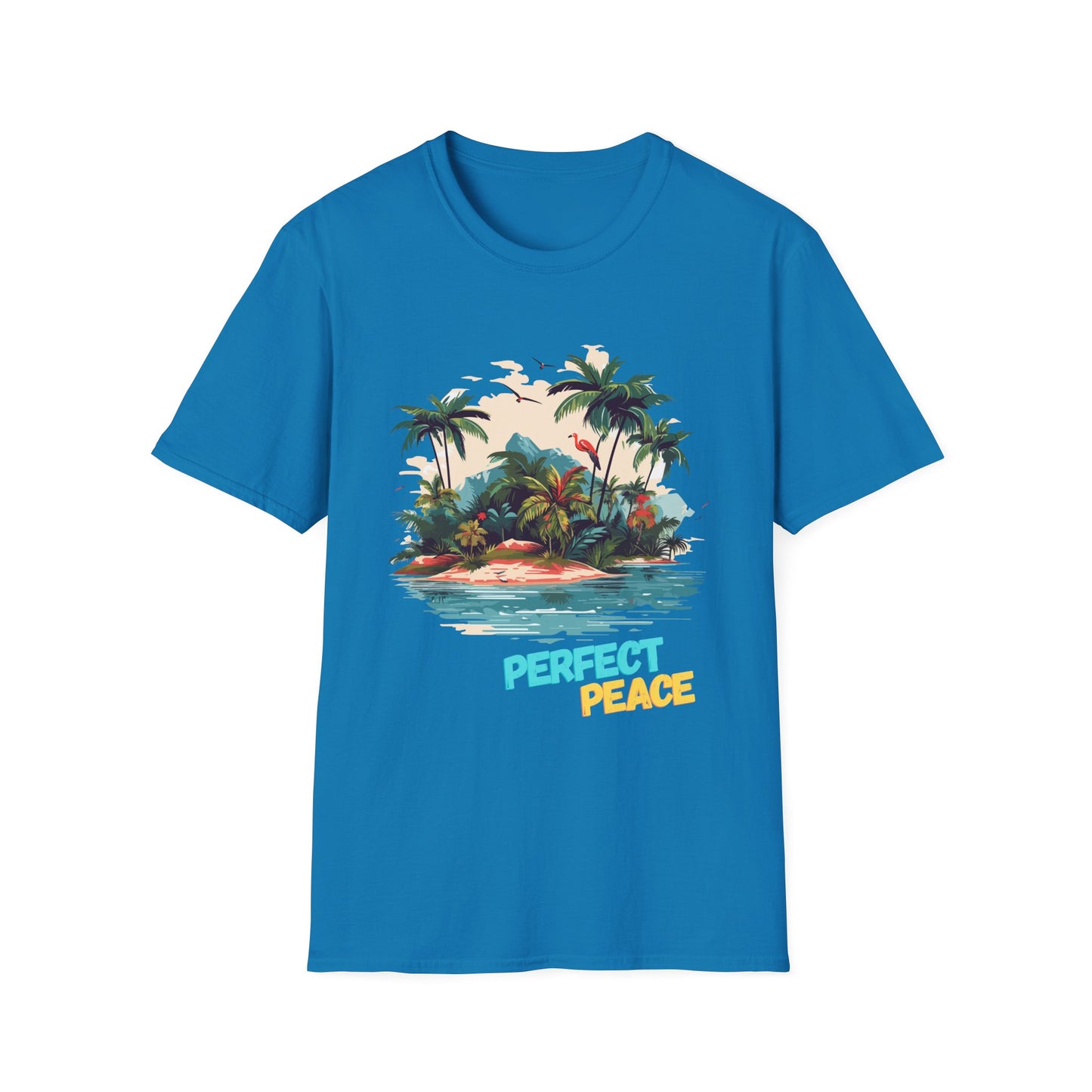 Tropical Peace T-Shirt, Casual Tee, Summer Vibes Shirt, Relaxing Island Top, Perfect for Vacations, Gifts for Beach Lovers