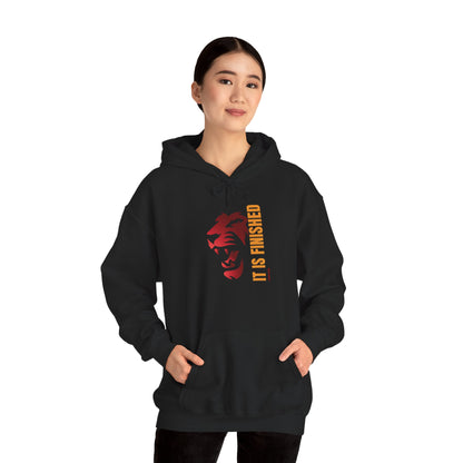 Bold Lion Hoodie - 'It Is Finished' Statement Sweatshirt