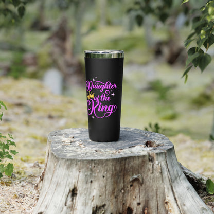 Daughter of the King Tumbler | 22oz Copper Vacuum Insulated Travel Mug | Perfect Gift for Her, Birthday, Goddaughter, Graduation, Sibling's