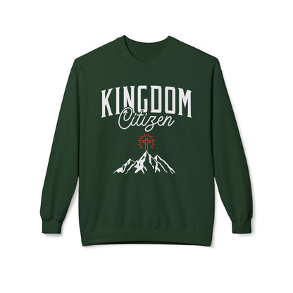 Kingdom Citizen Crewneck Sweatshirt — Faith Mountain Graphic
