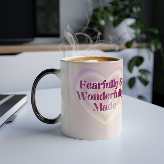 Fearfully & Wonderfully Made Color Morphing Mug - Inspirational 11oz Coffee Cup