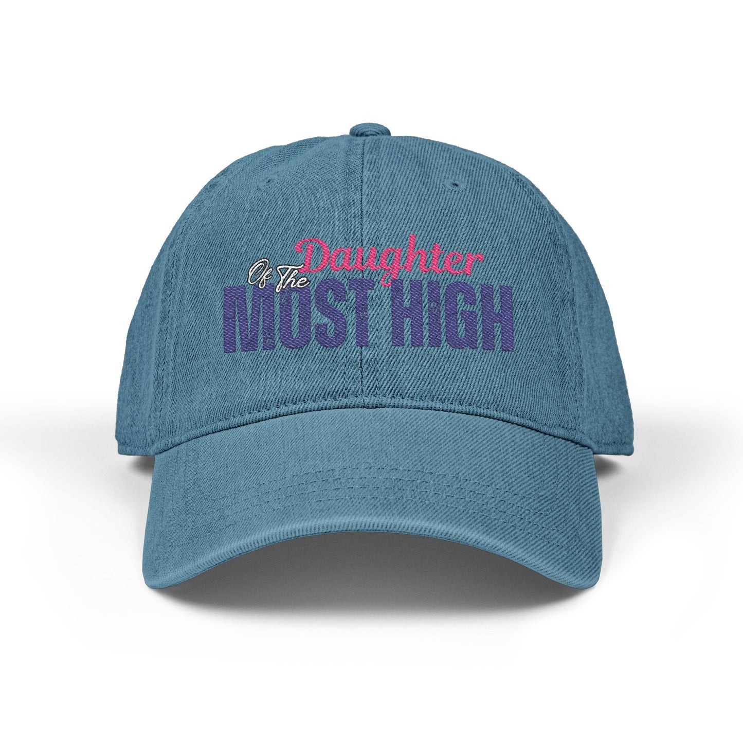 Embroidered Denim Hat - Daughter of the Most High