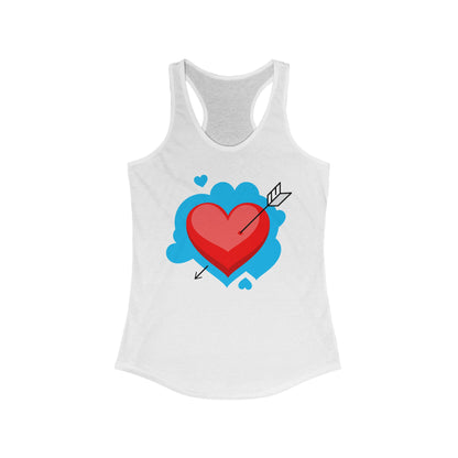 Valentine's Day Heart Racerback Tank for Women