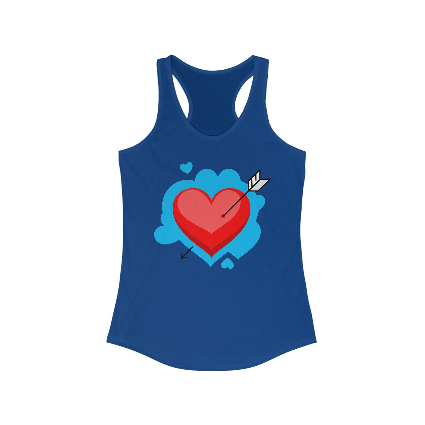 Valentine's Day Heart Racerback Tank for Women