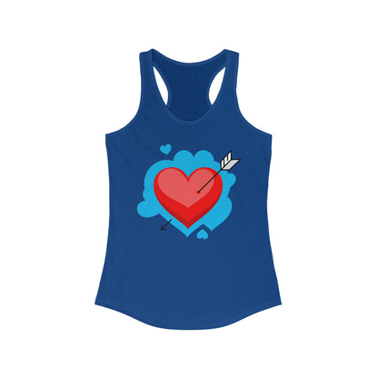 Valentine's Day Heart Racerback Tank for Women