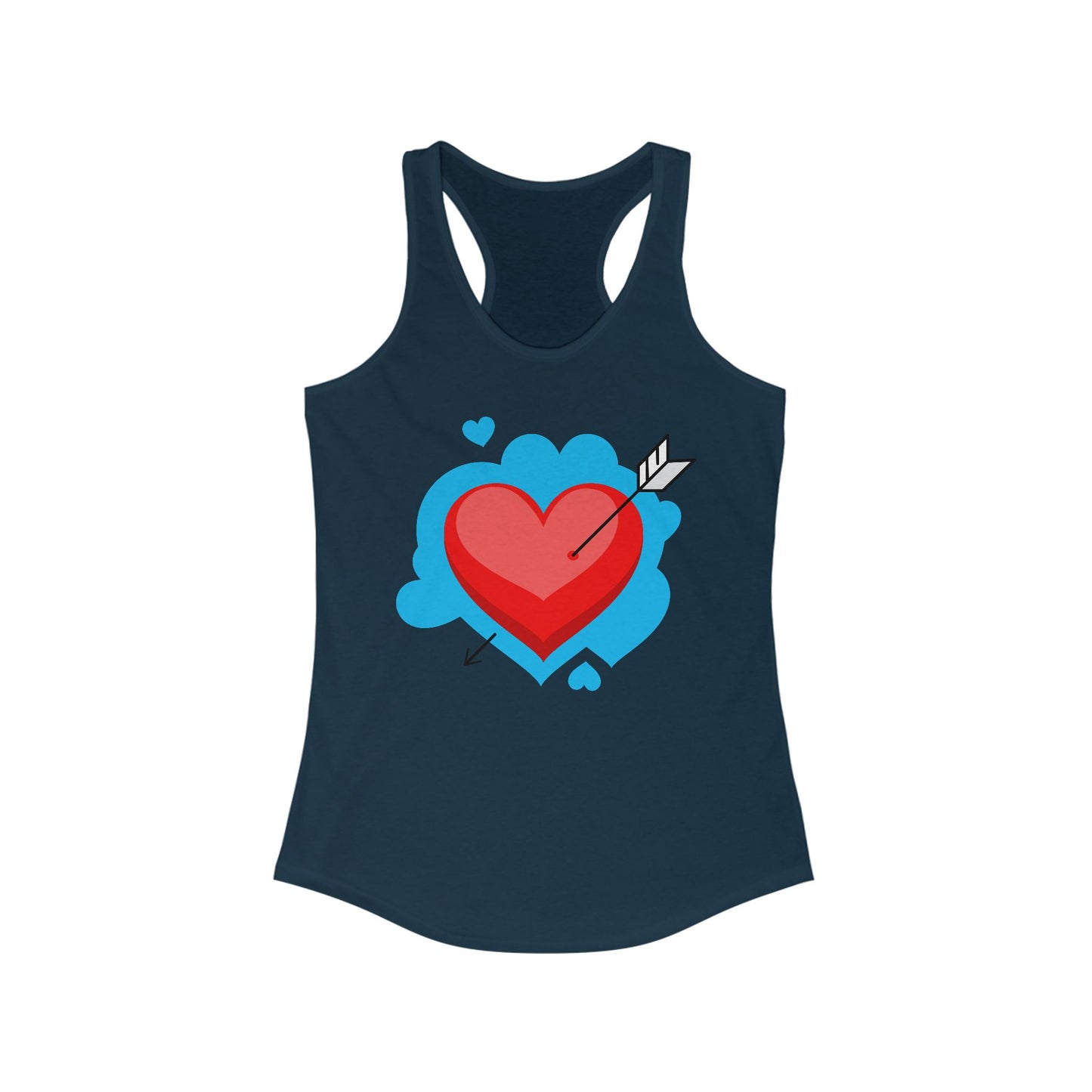 Valentine's Day Heart Racerback Tank for Women