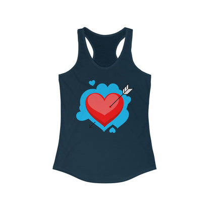 Valentine's Day Heart Racerback Tank for Women