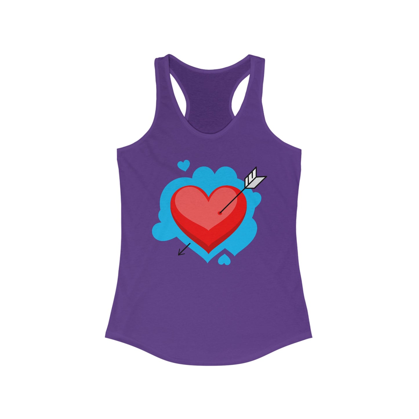 Valentine's Day Heart Racerback Tank for Women