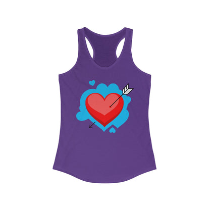 Valentine's Day Heart Racerback Tank for Women
