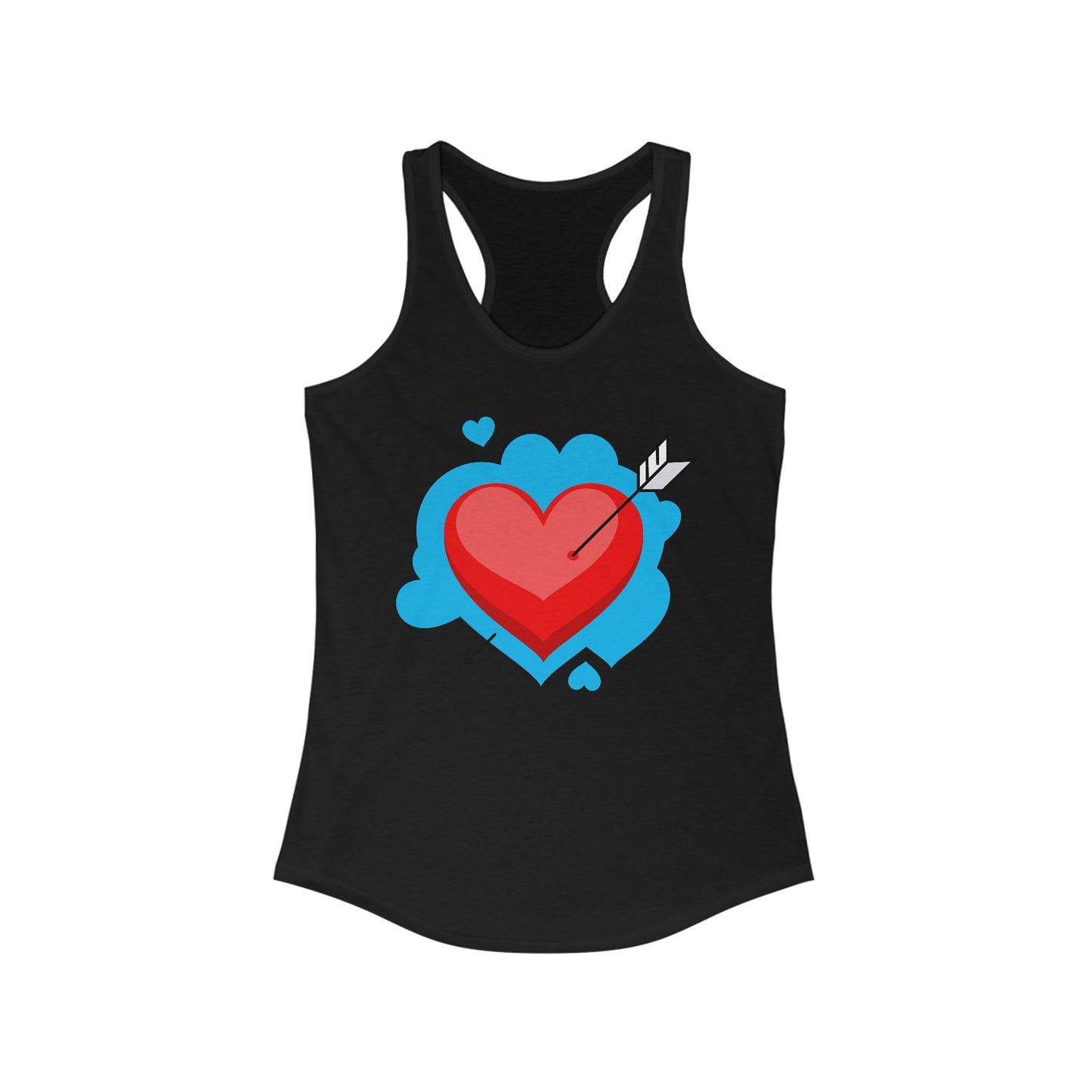 Valentine's Day Heart Racerback Tank for Women