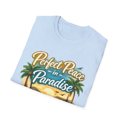 Perfect Peace in Paradise T-Shirt — Tropical Beach Graphic Tee