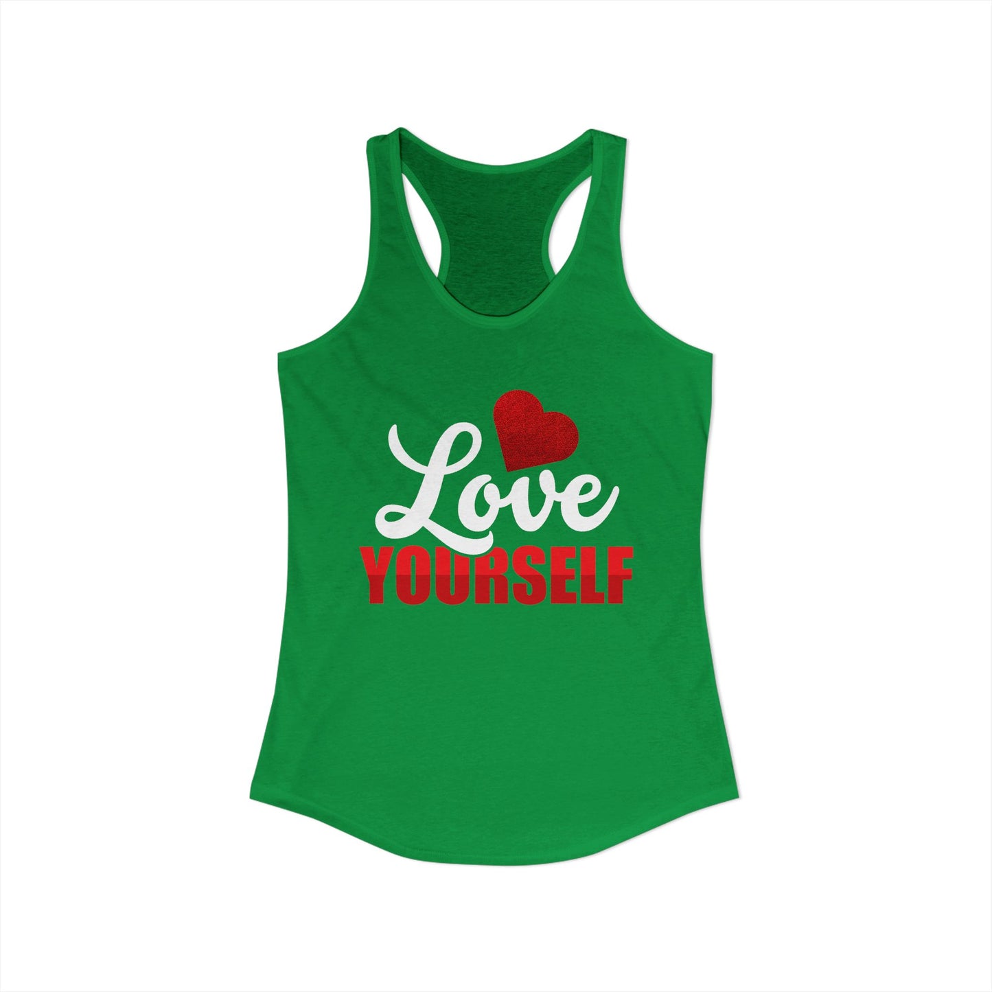 Love Yourself Racerback Tank Top - Women's Motivational Workout Wear