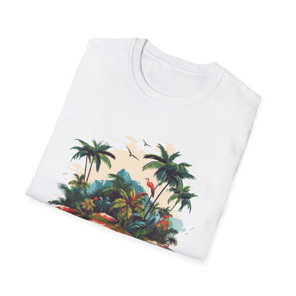 Tropical Peace T-Shirt, Casual Tee, Summer Vibes Shirt, Relaxing Island Top, Perfect for Vacations, Gifts for Beach Lovers