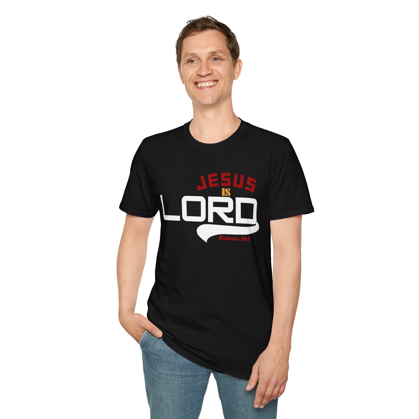 Inspirational Jesus is Lord T-Shirt | Unisex Softstyle Tee for Faith & Fellowship