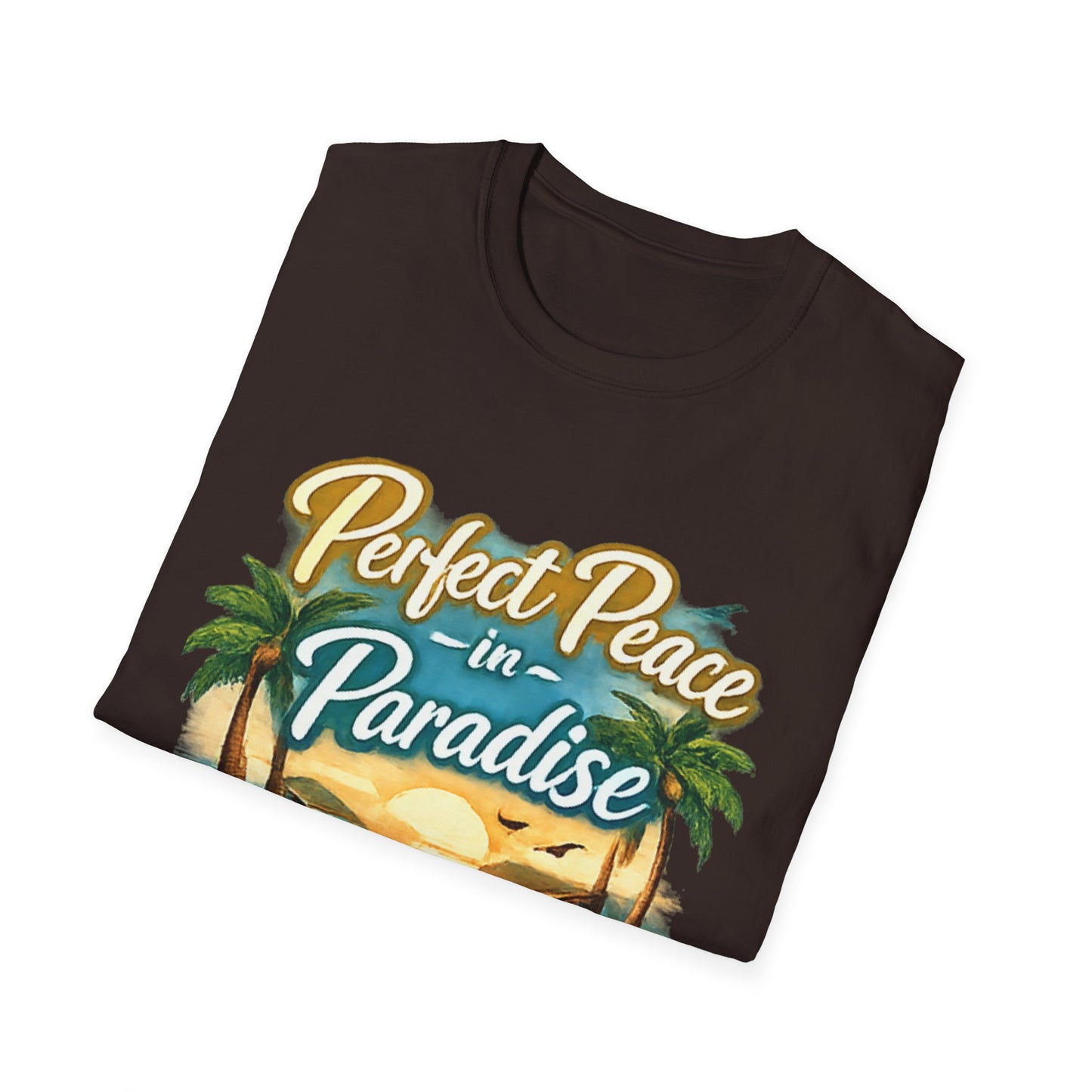 Perfect Peace in Paradise T-Shirt — Tropical Beach Graphic Tee