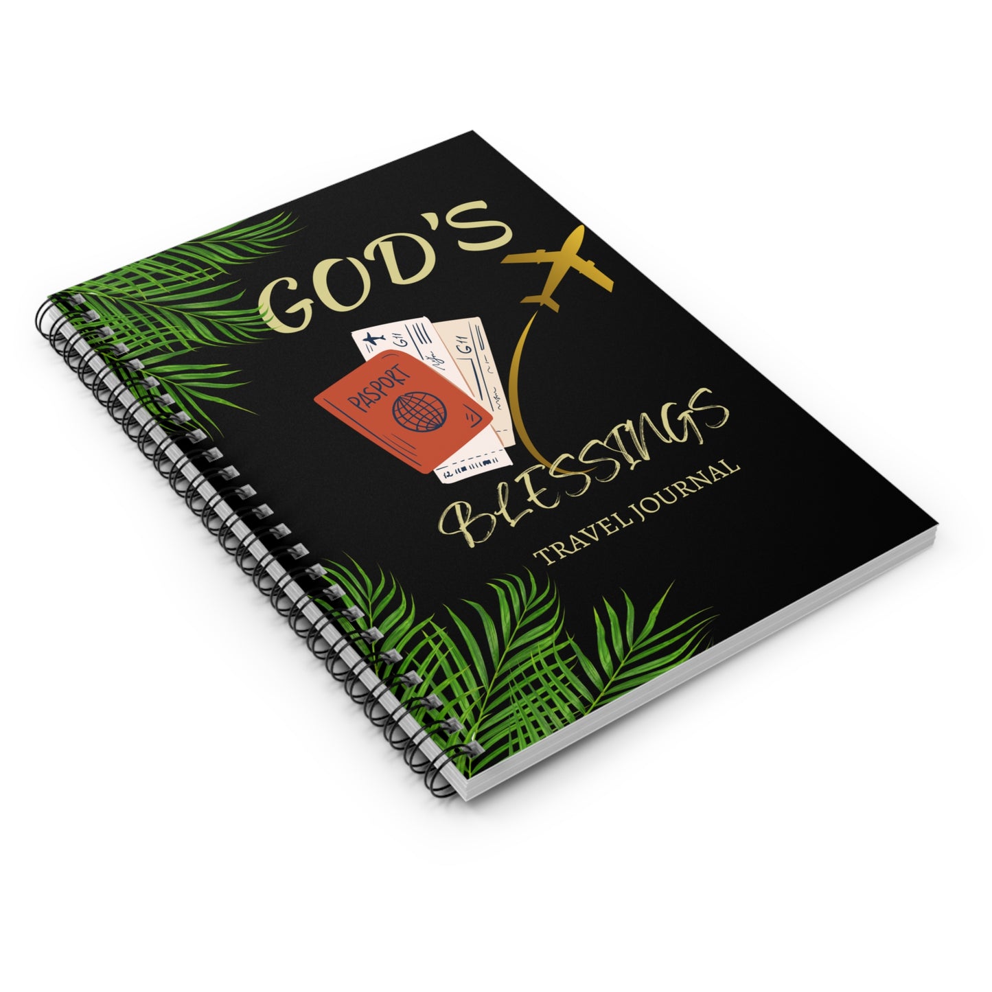 God's Blessings Travel Journal - Spiral Notebook for Adventurers
