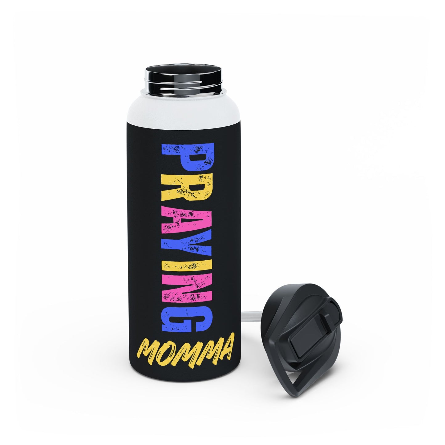 Raving Momma Stainless Steel Water Bottle - Neon Festival Pride Design