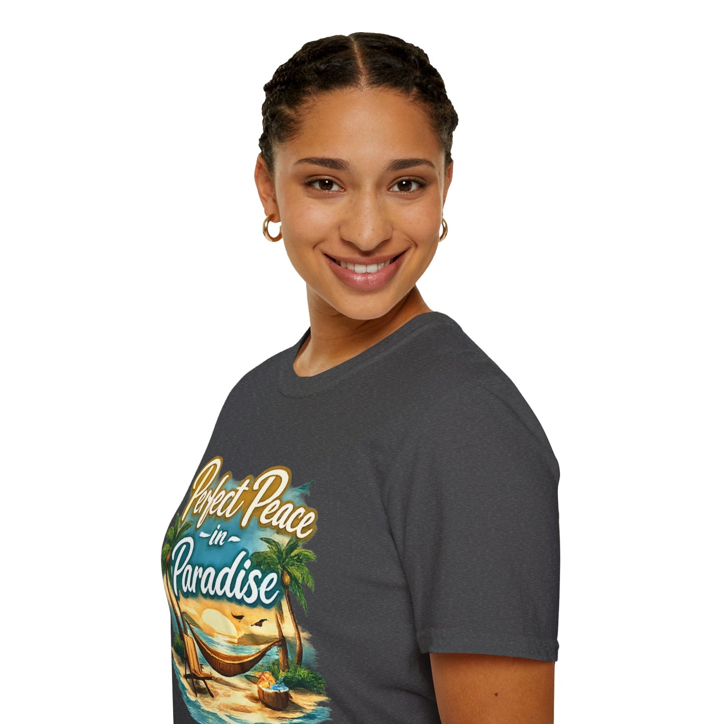 Perfect Peace in Paradise T-Shirt — Tropical Beach Graphic Tee