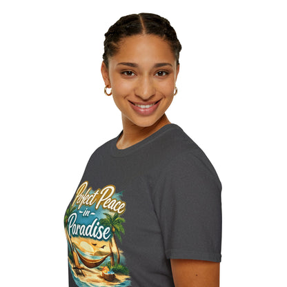 Perfect Peace in Paradise T-Shirt — Tropical Beach Graphic Tee