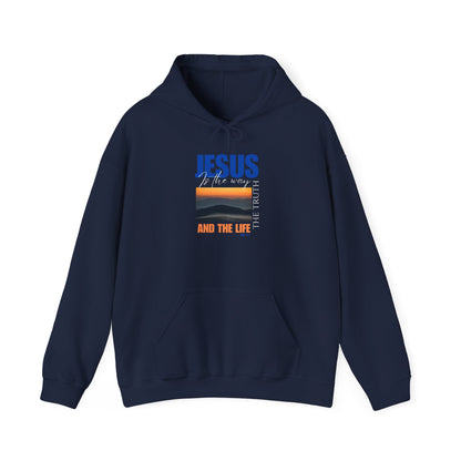 Faith-Inspired Unisex Hoodie: Jesus, The Way, The Truth, The Life