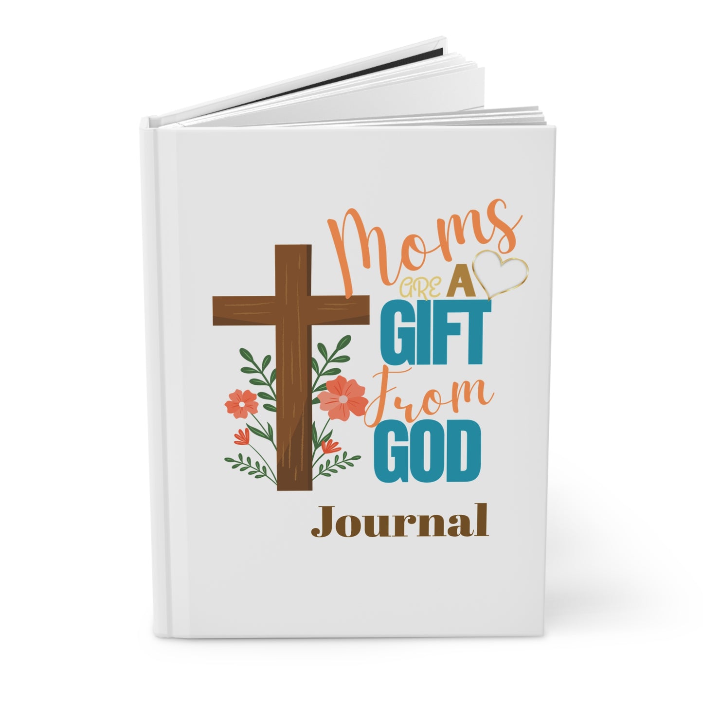 Faith-Inspired Journal for Moms – "Moms are a Gift from God" Hardcover