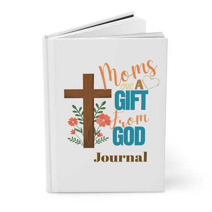 Faith-Inspired Journal for Moms – "Moms are a Gift from God" Hardcover