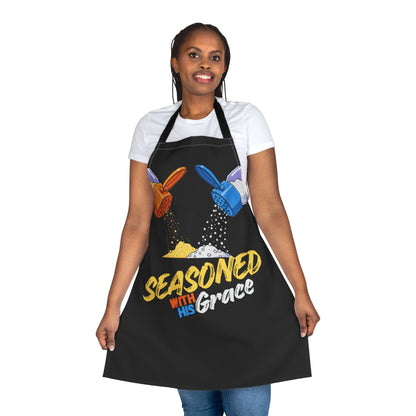 Creative Chef Apron - Seasoned with His Grace (Unisex)