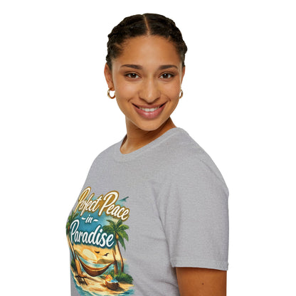 Perfect Peace in Paradise T-Shirt — Tropical Beach Graphic Tee