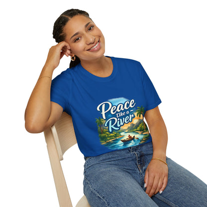 Peace Like a River T‑Shirt — Scenic River Prayer Tee