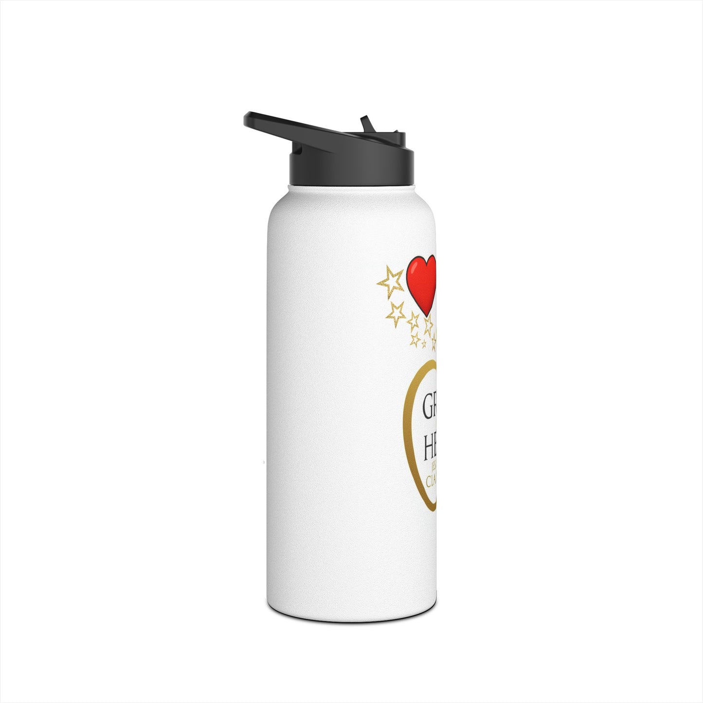 Teacher Water Bottle - "Grace in My Heart, Jesus in My Classroom" Stainless Steel Bottle