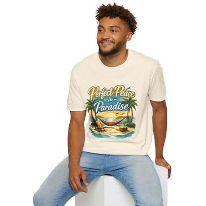 Perfect Peace in Paradise T-Shirt — Tropical Beach Graphic Tee