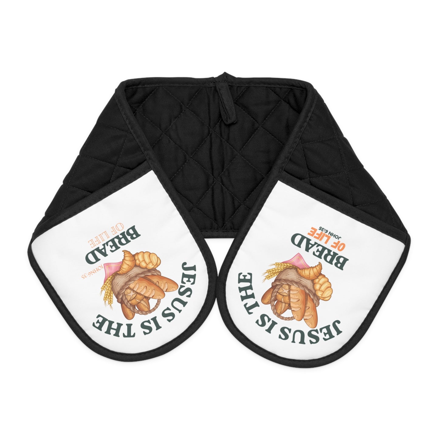 Jesus is the Bread Oven Mitts - Kitchen Accessory for Baking Enthusiasts