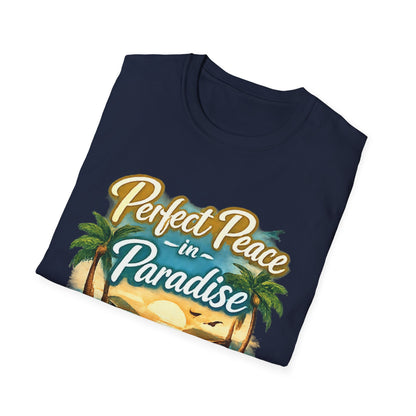 Perfect Peace in Paradise T-Shirt — Tropical Beach Graphic Tee