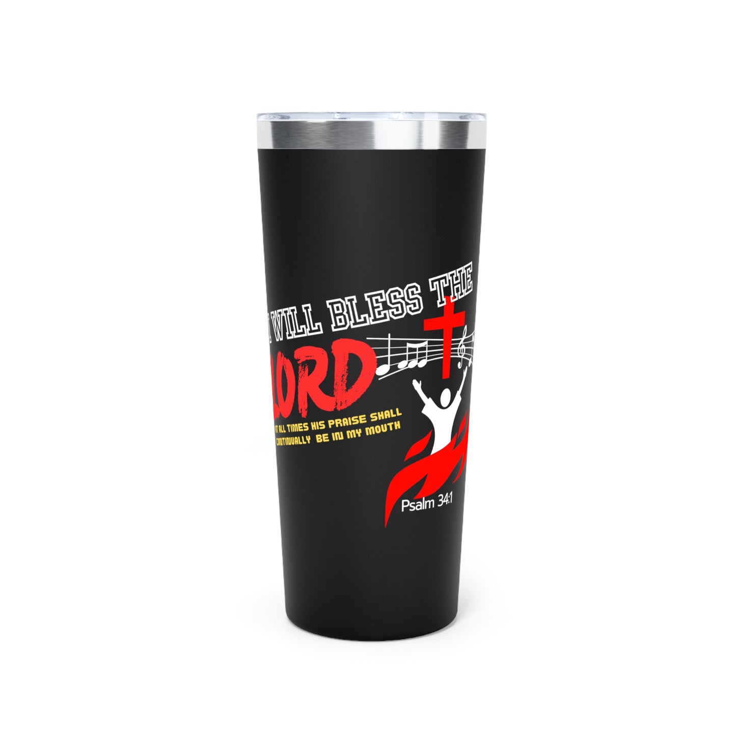 Inspirational Copper Vacuum Insulated Tumbler – 22oz with Biblical Verse